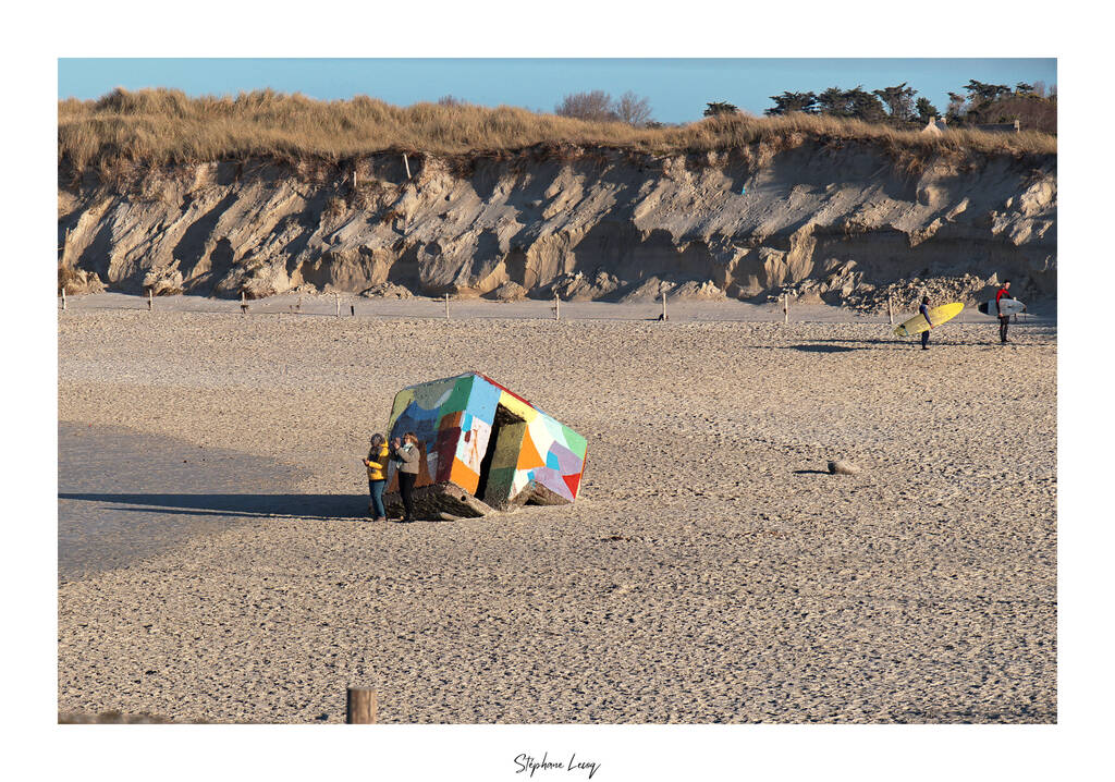 Un tobrouk se fait beau à la pointe de la Torche - photographie Stéphane Lecoq