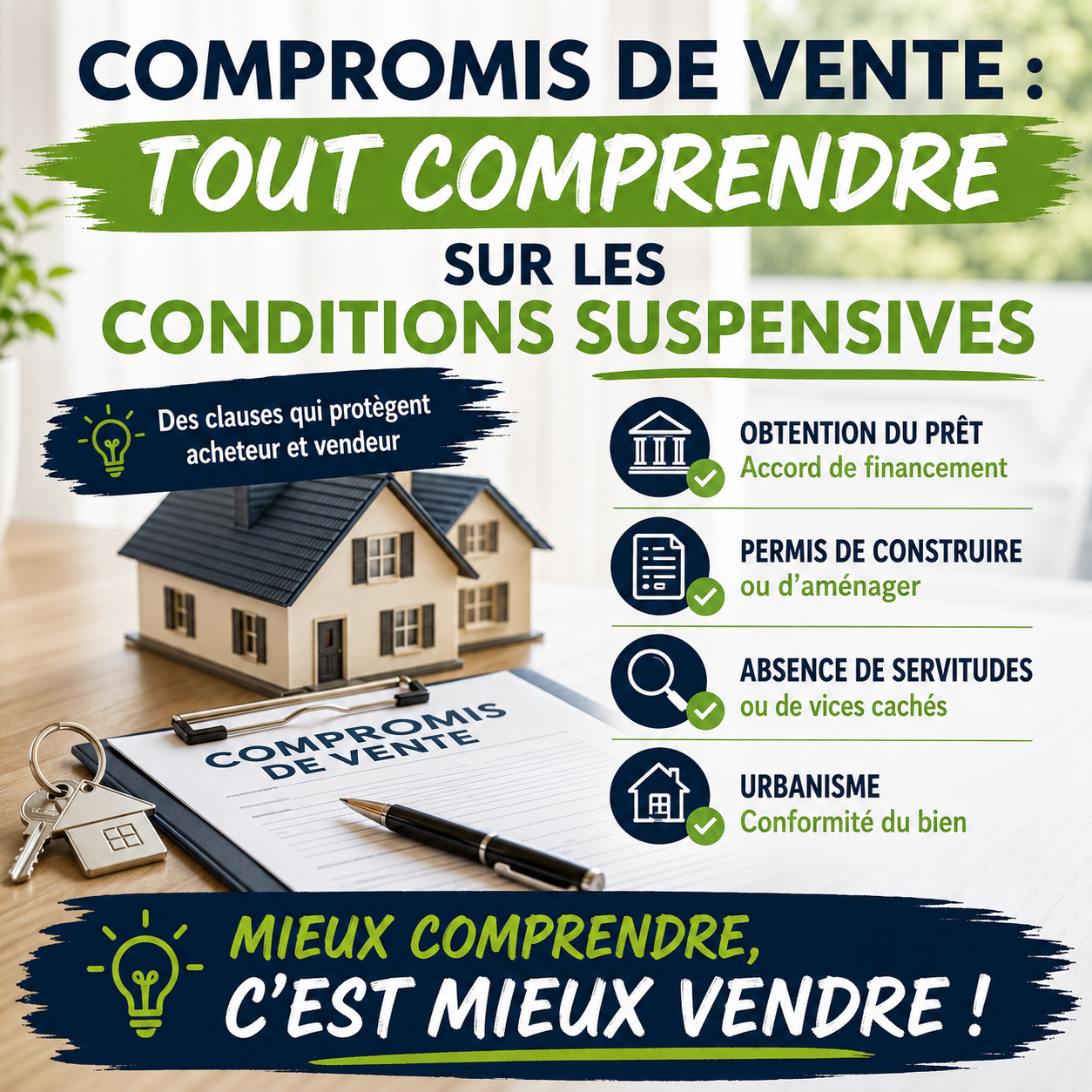 Compromis de vente : tout comprendre sur les conditions suspensives