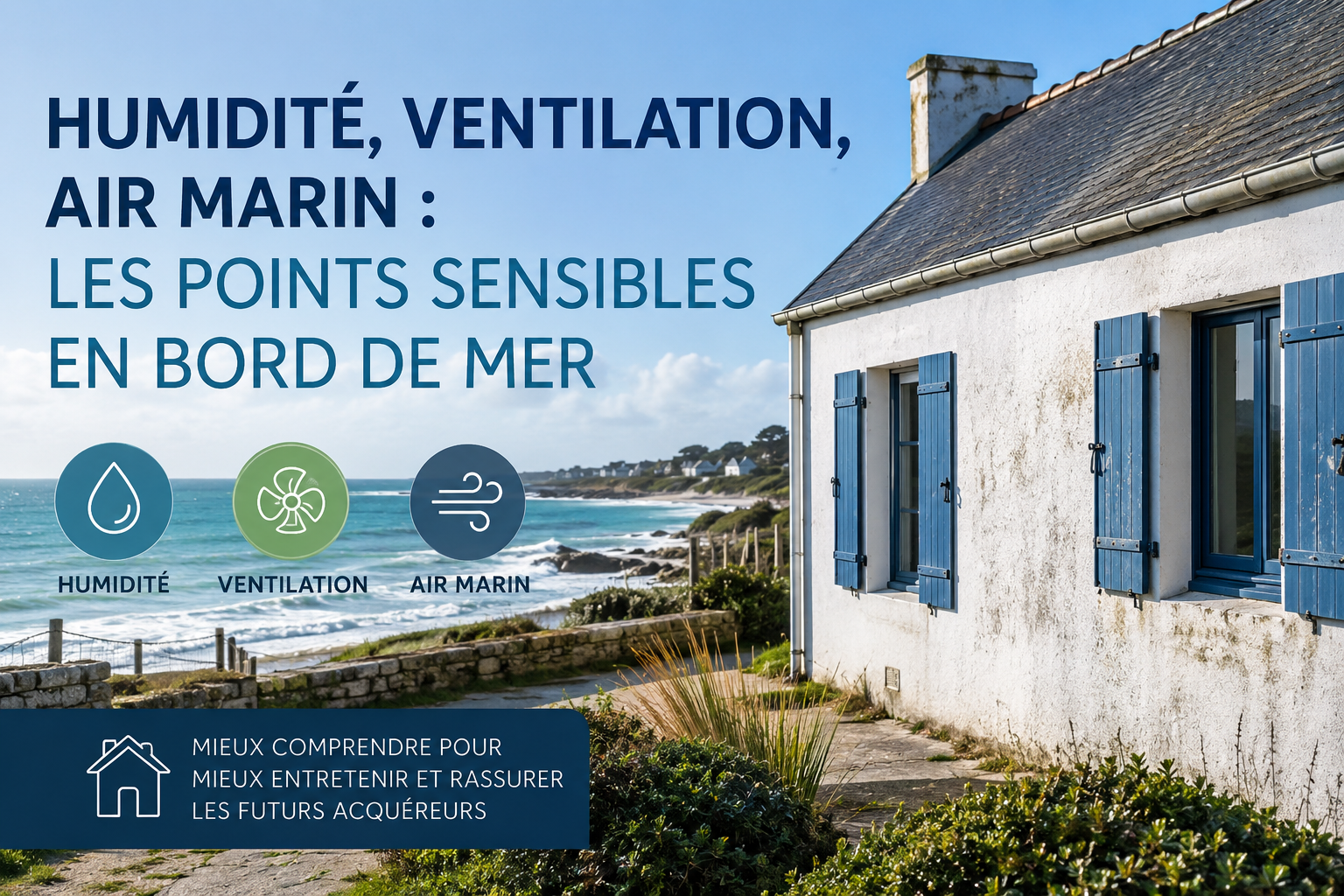 Humidité, ventilation, air marin : les points sensibles en bord de mer