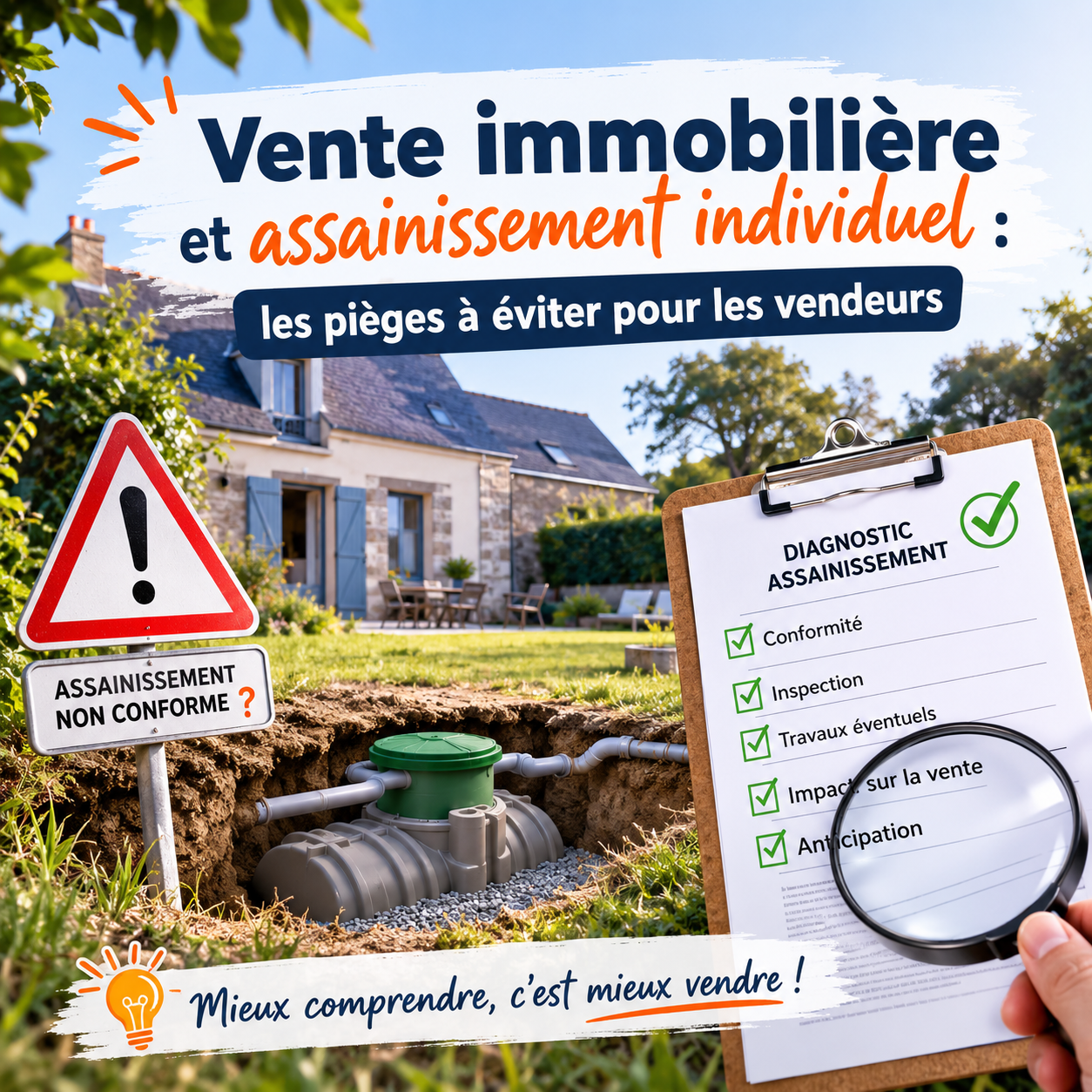 Vente immobilière et assainissement individuel : les pièges à éviter pour les vendeurs