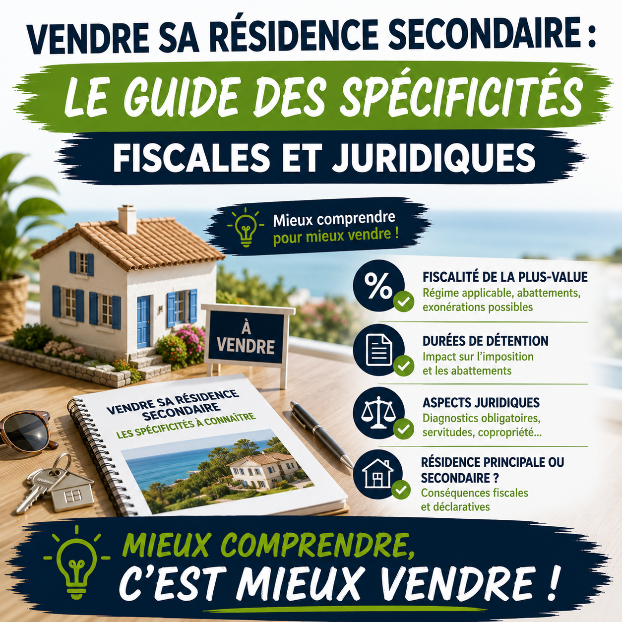 Vendre sa résidenve secondaire : spécificité fiscales et juridiques