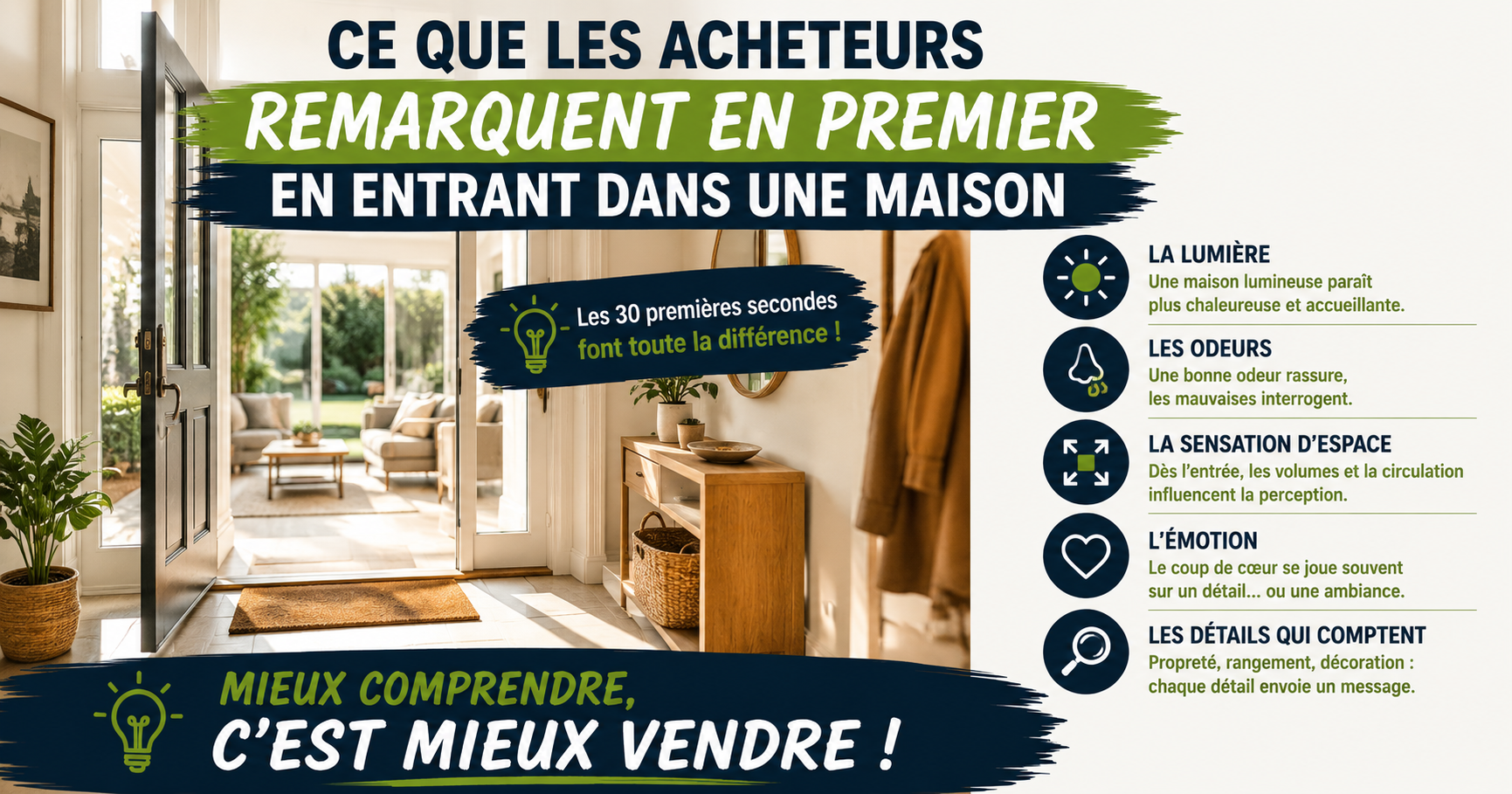 Ce qu’on remarque en premier quand on entre dans une maison