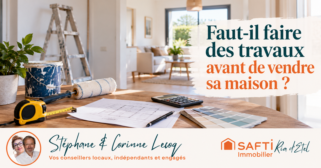 Travaux et rénovation avant la vente d'une maison