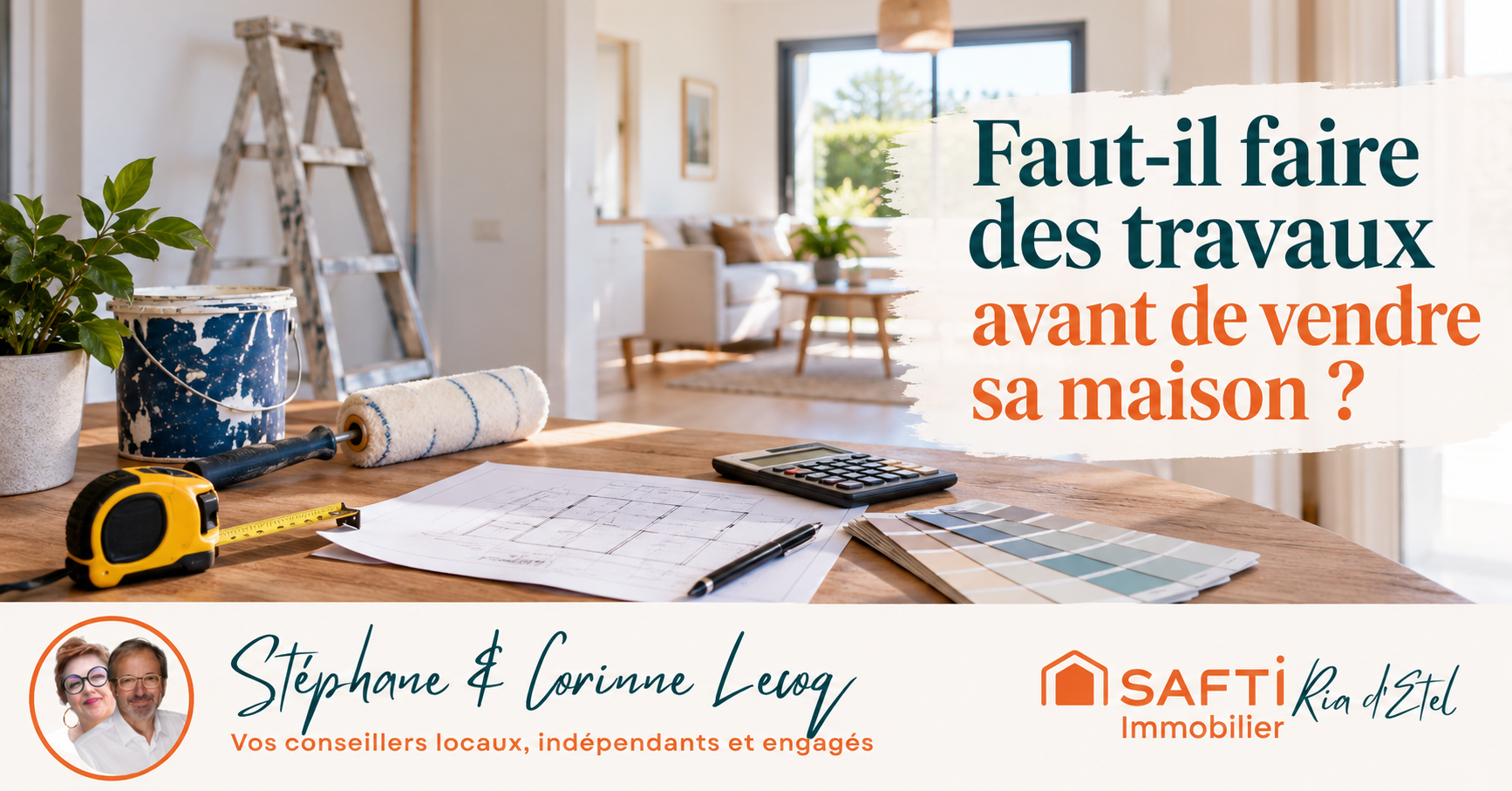 Travaux et rénovation avant la vente d'une maison